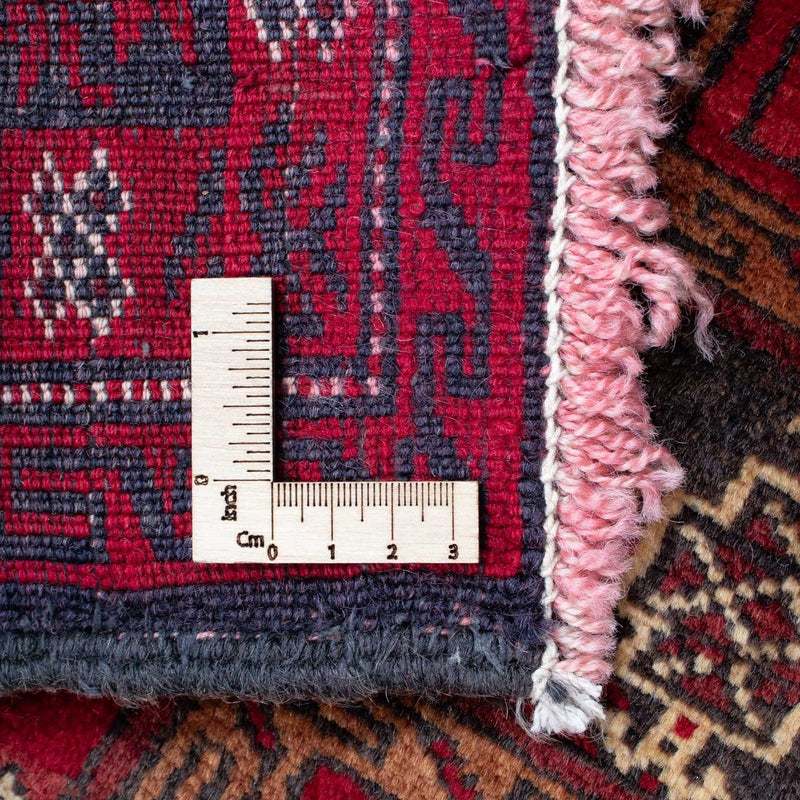 Alfombra Belutsch - 150 x 97 cm - rojo oscuro