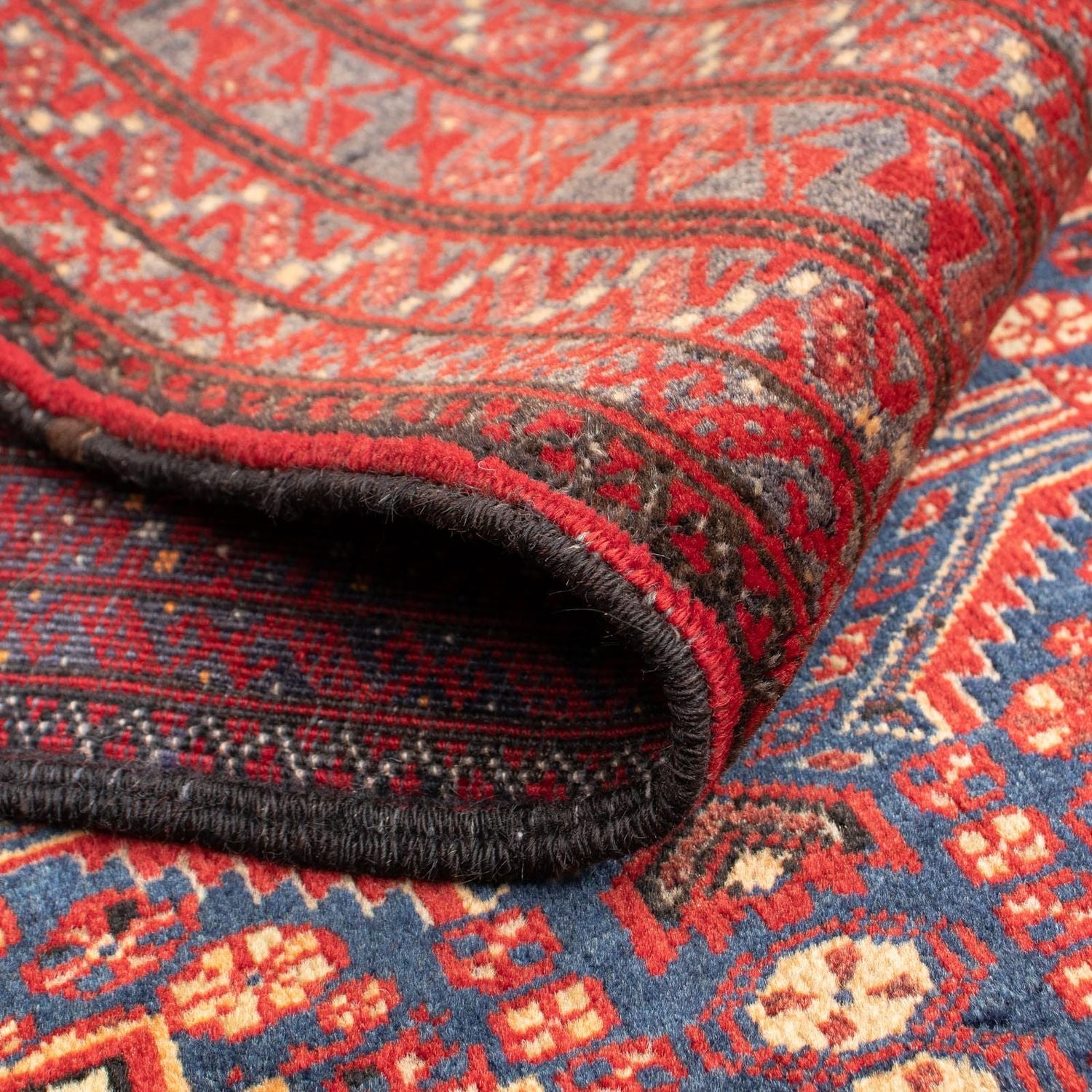 Alfombra de pasillo Alfombra Belutsch - 175 x 92 cm - rojo oscuro