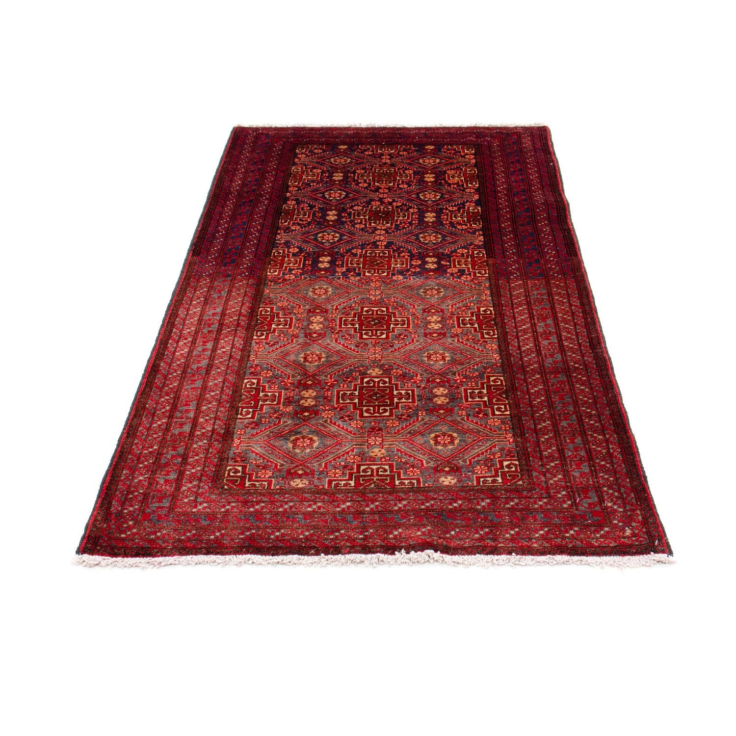 Alfombra de pasillo Alfombra Belutsch - 175 x 92 cm - rojo oscuro