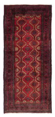 Alfombra de pasillo Alfombra Belutsch - 164 x 80 cm - rojo oscuro