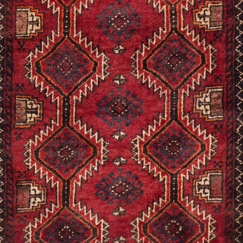 Alfombra de pasillo Alfombra Belutsch - 164 x 80 cm - rojo oscuro