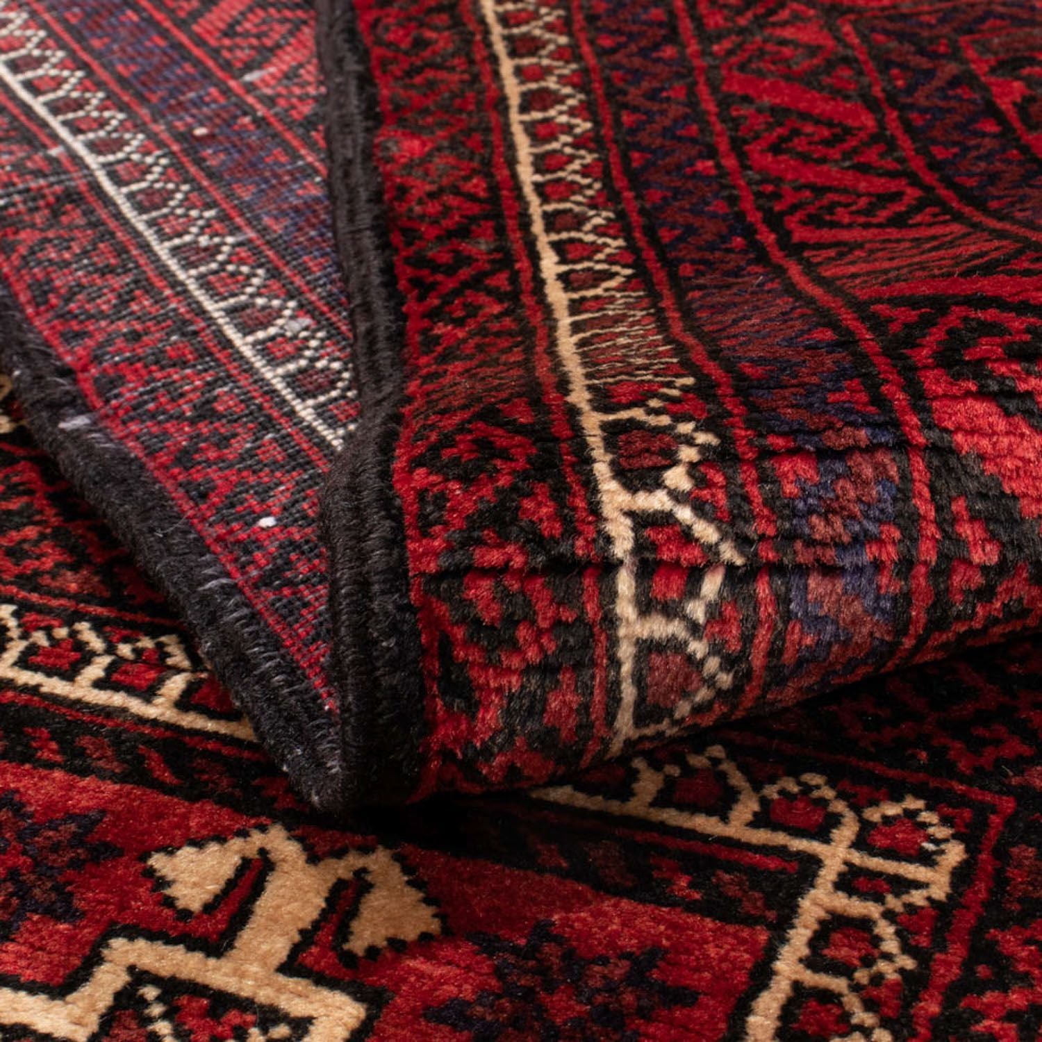 Alfombra de pasillo Alfombra Belutsch - 202 x 108 cm - rojo