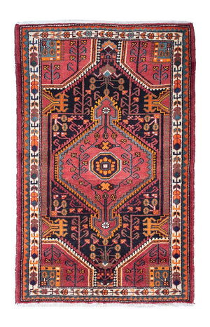 Alfombra persa - Nómada - 142 x 90 cm - rojo claro