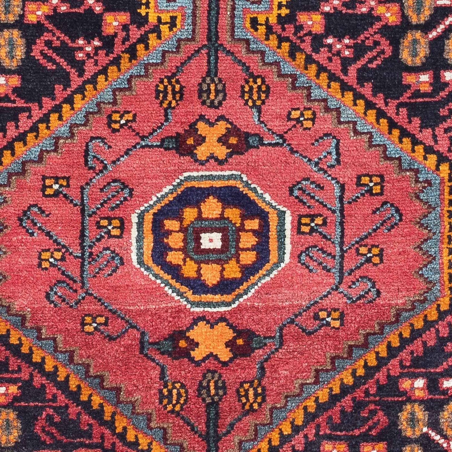 Alfombra persa - Nómada - 142 x 90 cm - rojo claro