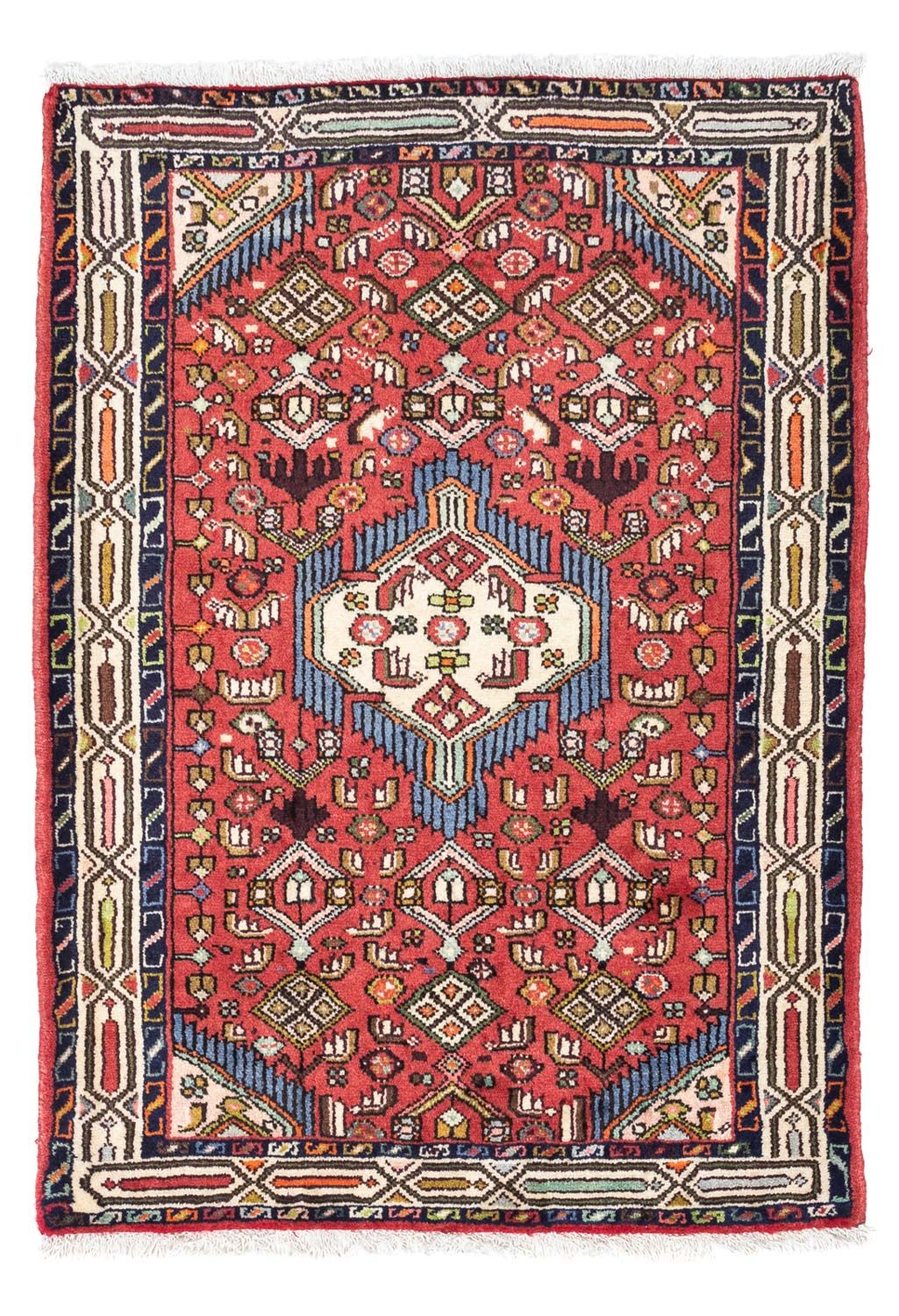 Alfombra persa - Nómada - 120 x 83 cm - rojo