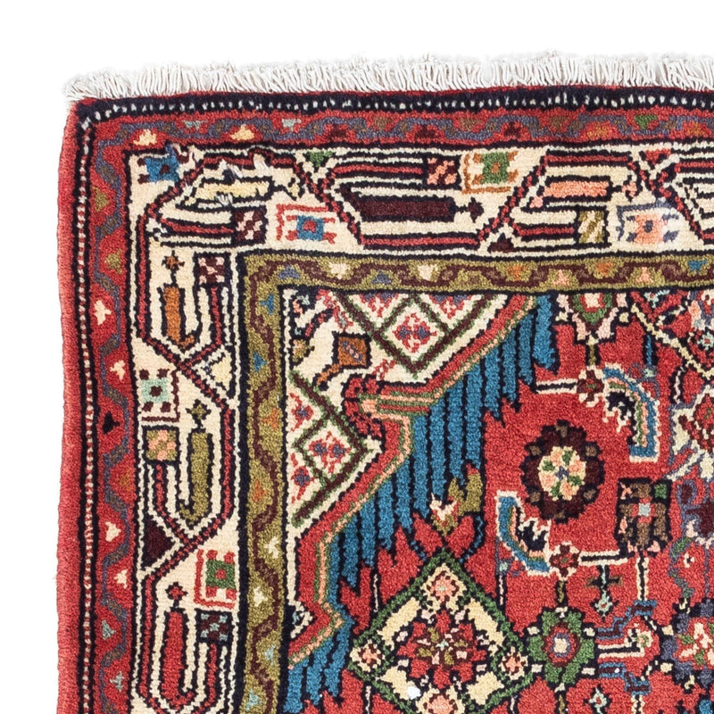 Alfombra persa - Nómada - 128 x 80 cm - rojo claro