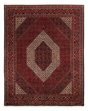 Alfombra persa - Bidjar - 253 x 200 cm - rojo oscuro