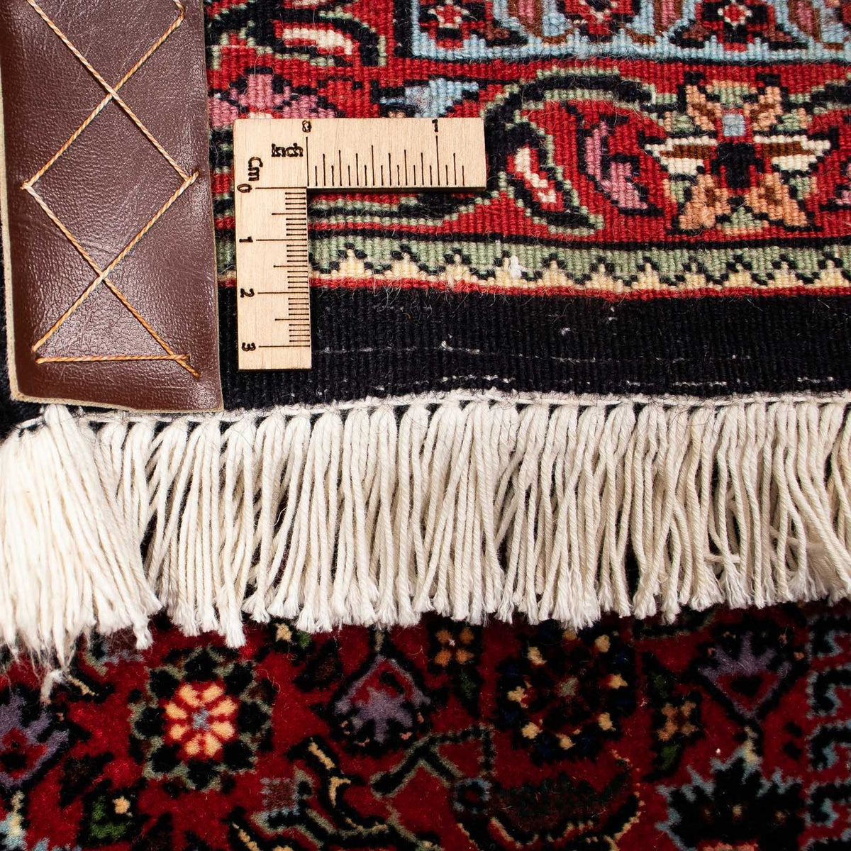 Alfombra persa - Bidjar - 253 x 200 cm - rojo oscuro