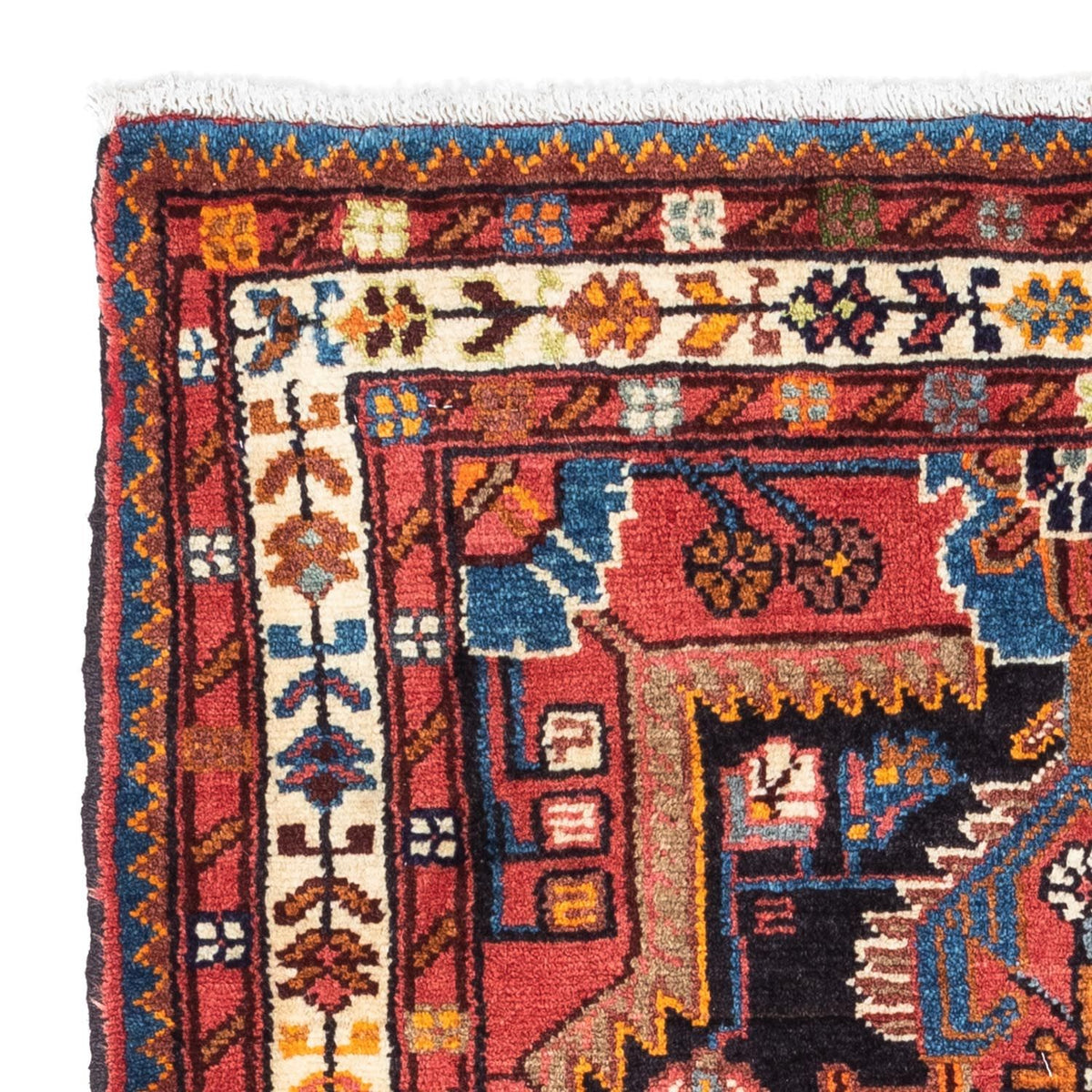 Alfombra persa - Nómada - 122 x 80 cm - rojo claro