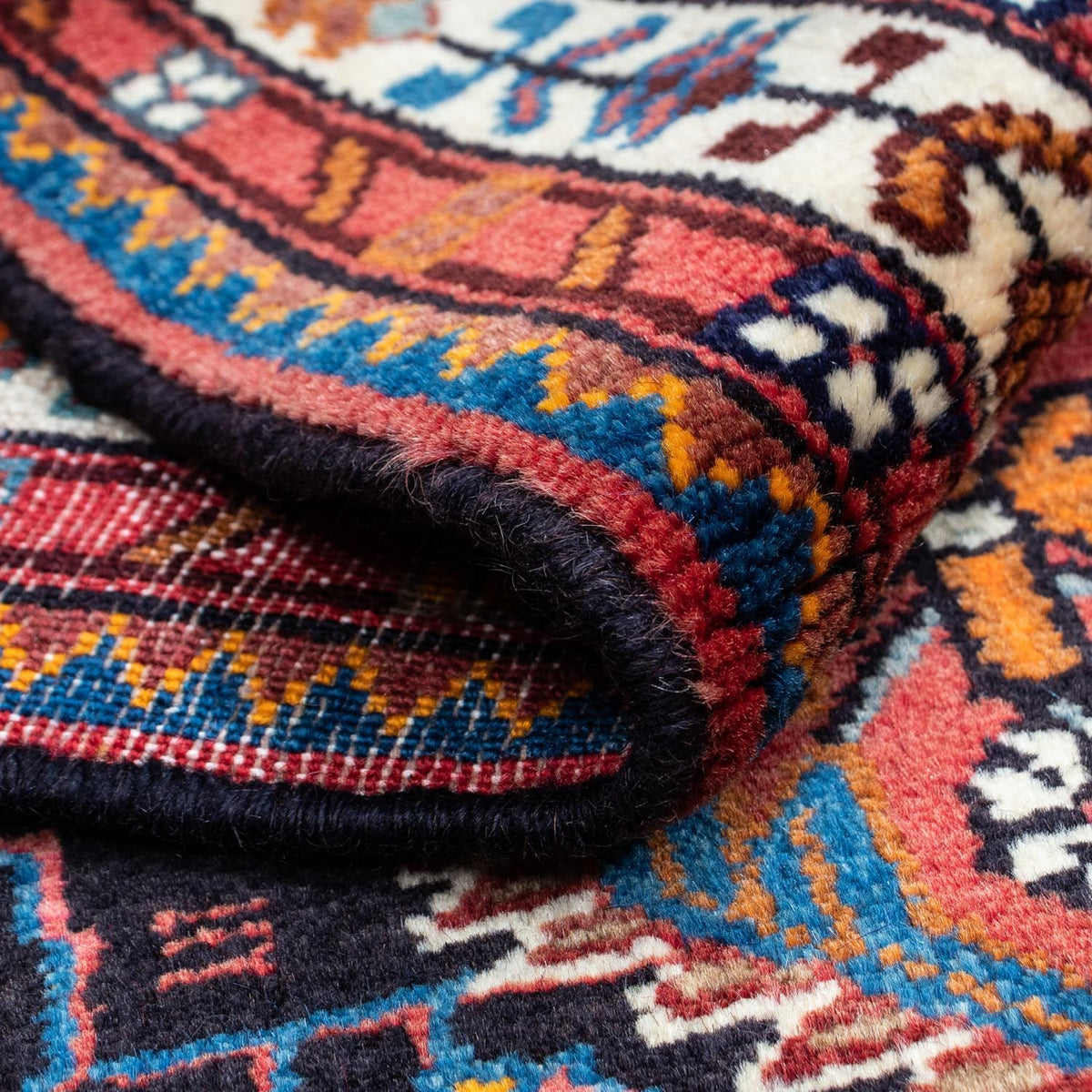 Alfombra persa - Nómada - 122 x 80 cm - rojo claro