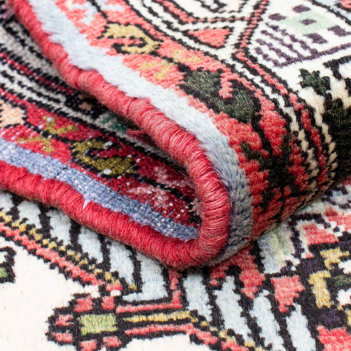 Alfombra persa - Nómada - 123 x 77 cm - rojo claro