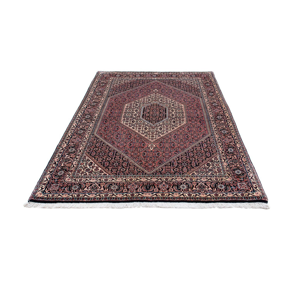 Alfombra persa - Bidjar - 202 x 131 cm - rojo claro