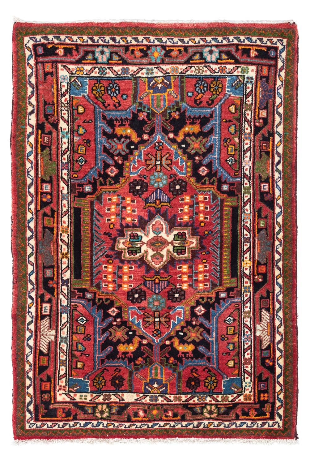 Alfombra persa - Nómada - 120 x 80 cm - rojo