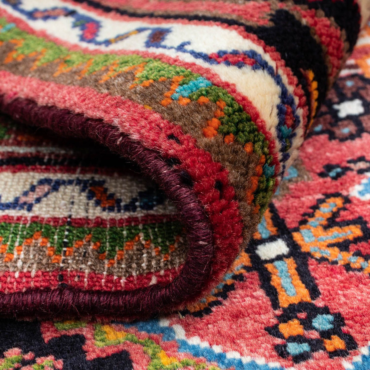 Alfombra persa - Nómada - 120 x 80 cm - rojo