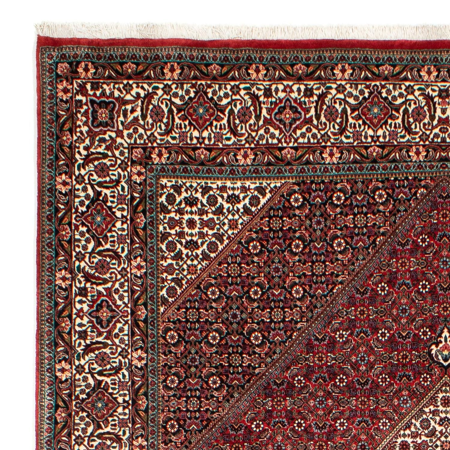 Alfombra persa - Bidjar - 303 x 203 cm - rojo
