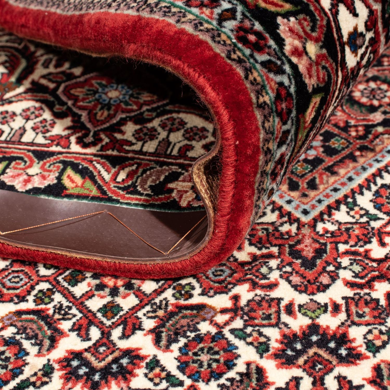 Alfombra persa - Bidjar - 303 x 203 cm - rojo