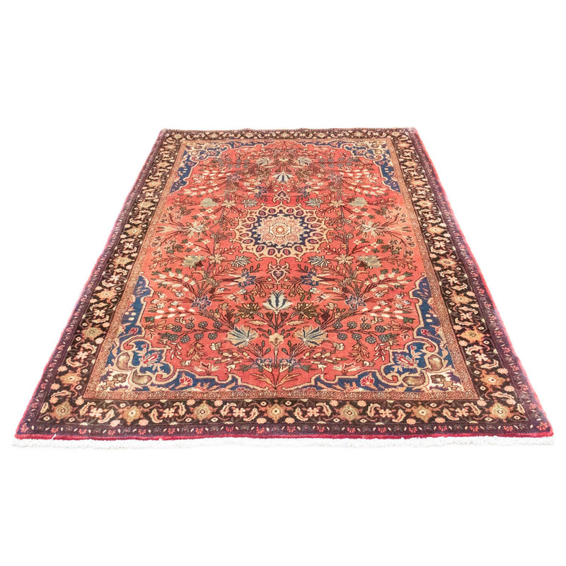Alfombra persa - Bidjar - 223 x 132 cm - rojo claro
