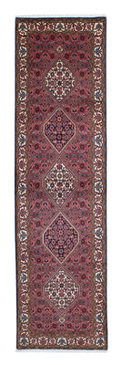 Alfombra de pasillo Alfombra persa - Bidjar - 308 x 81 cm - rojo claro