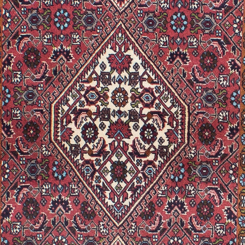 Alfombra de pasillo Alfombra persa - Bidjar - 308 x 81 cm - rojo claro