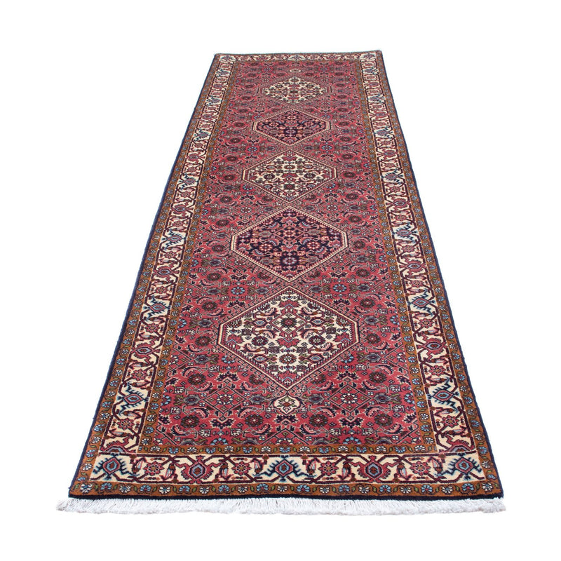 Alfombra de pasillo Alfombra persa - Bidjar - 308 x 81 cm - rojo claro