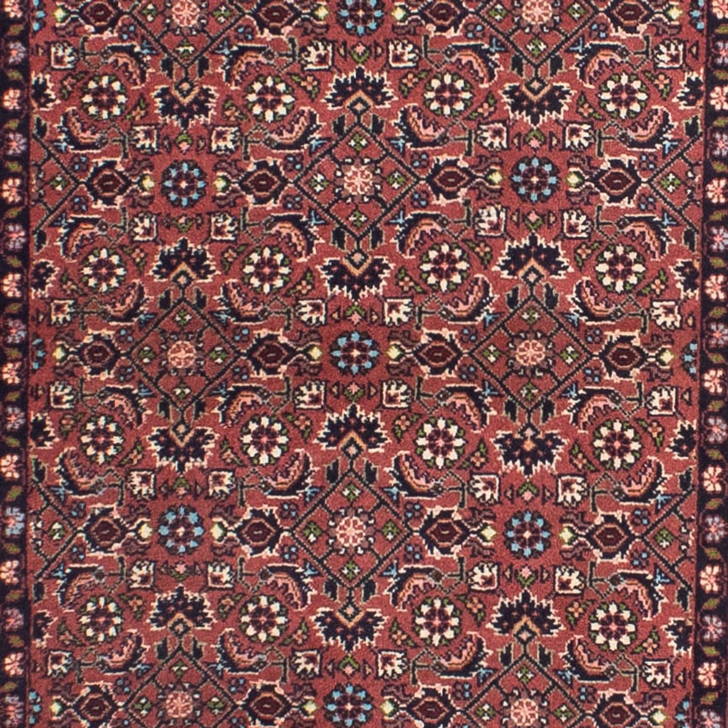 Alfombra de pasillo Alfombra persa - Bidjar - 290 x 84 cm - rojo claro