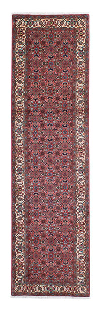 Alfombra de pasillo Alfombra persa - Bidjar - 296 x 81 cm - rojo claro