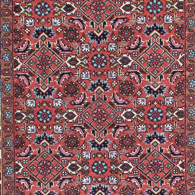 Alfombra de pasillo Alfombra persa - Bidjar - 296 x 81 cm - rojo claro