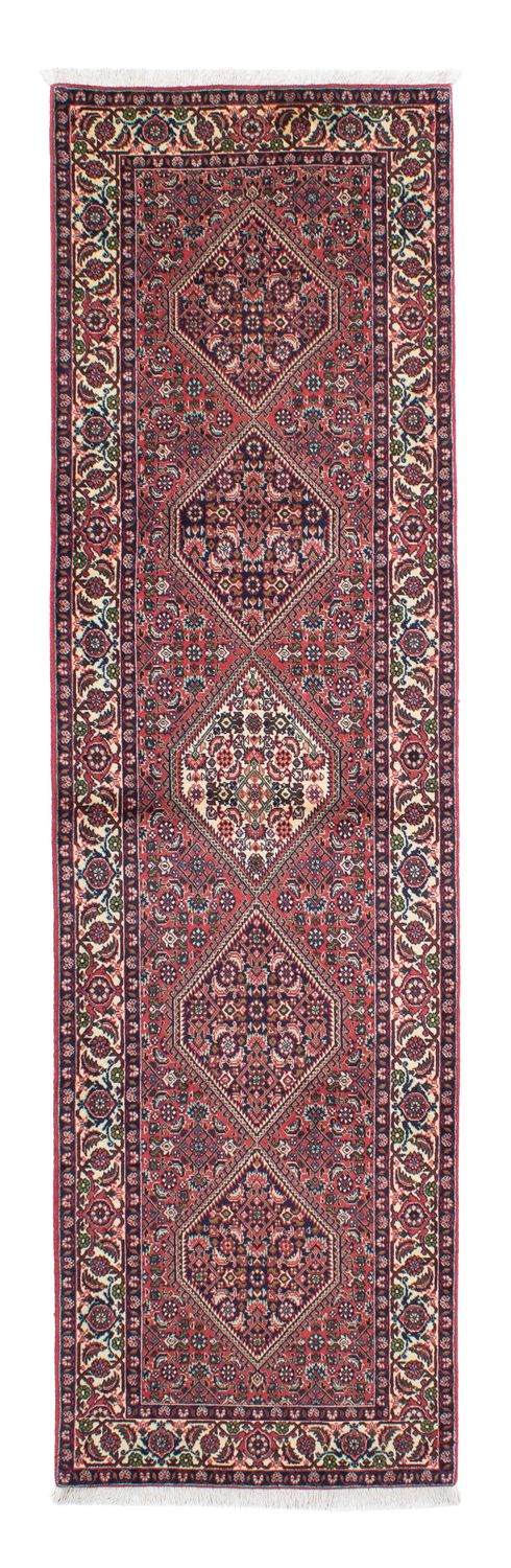 Alfombra de pasillo Alfombra persa - Bidjar - 290 x 82 cm - rojo claro