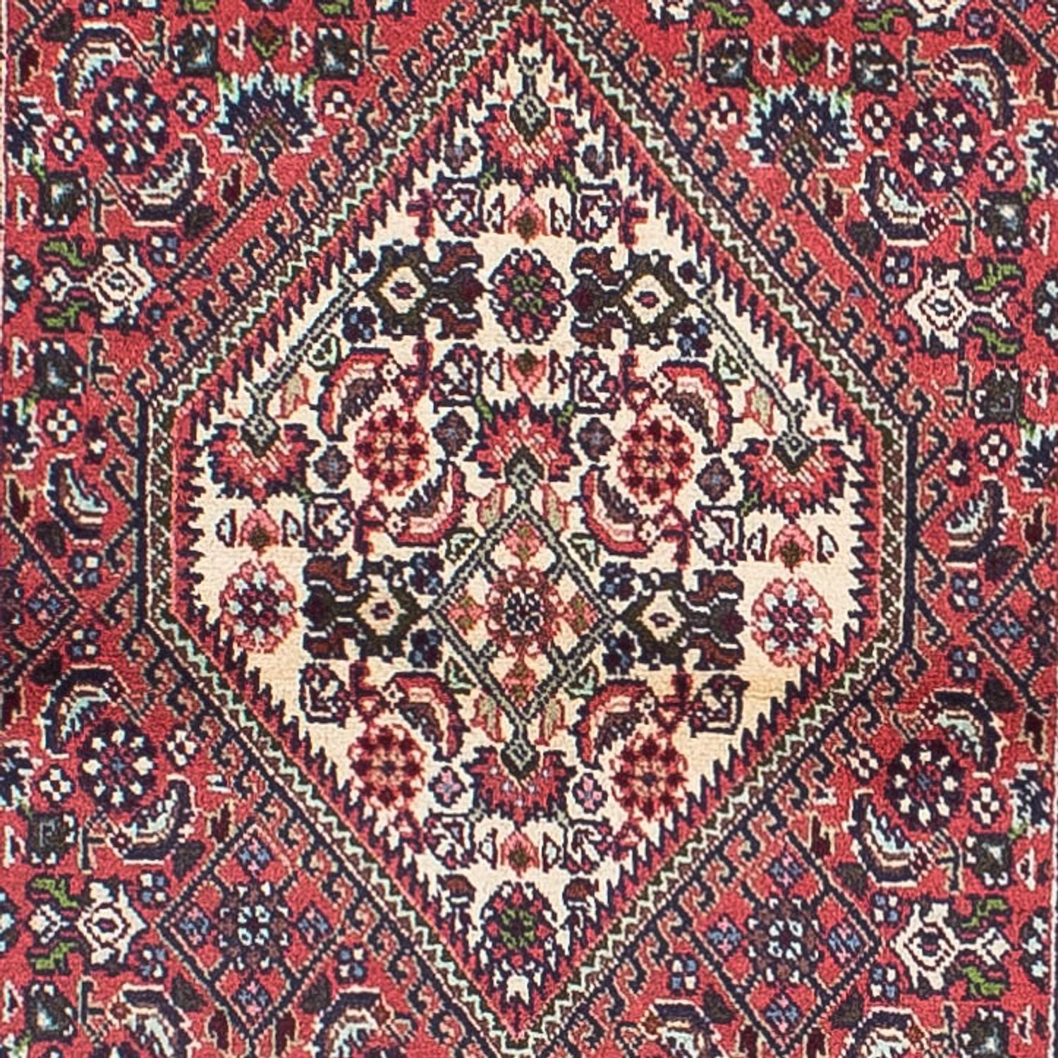 Alfombra de pasillo Alfombra persa - Bidjar - 290 x 82 cm - rojo claro