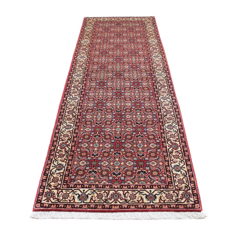Alfombra de pasillo Alfombra persa - Bidjar - 293 x 73 cm - rojo claro