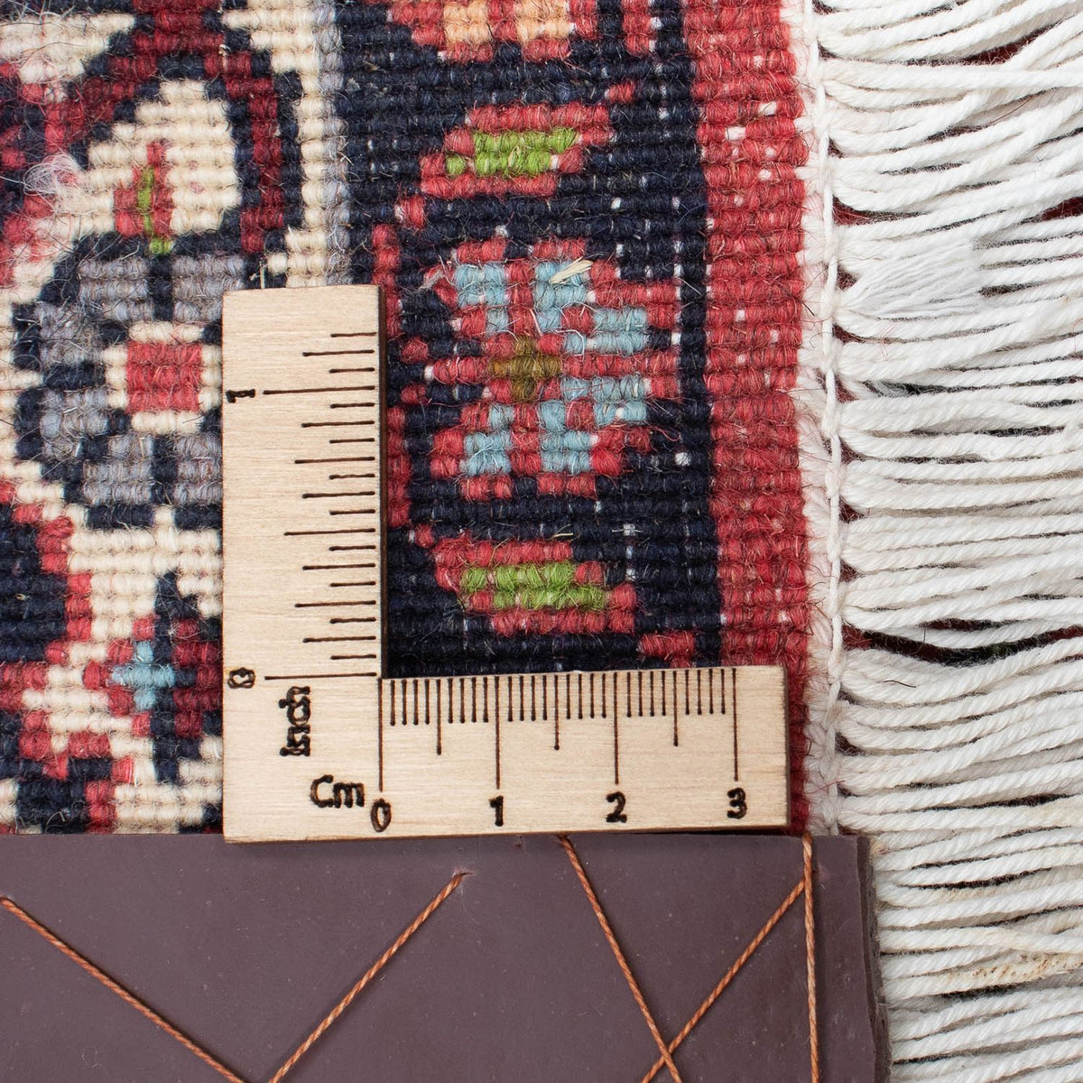 Alfombra de pasillo Alfombra persa - Bidjar - 290 x 85 cm - rojo oscuro