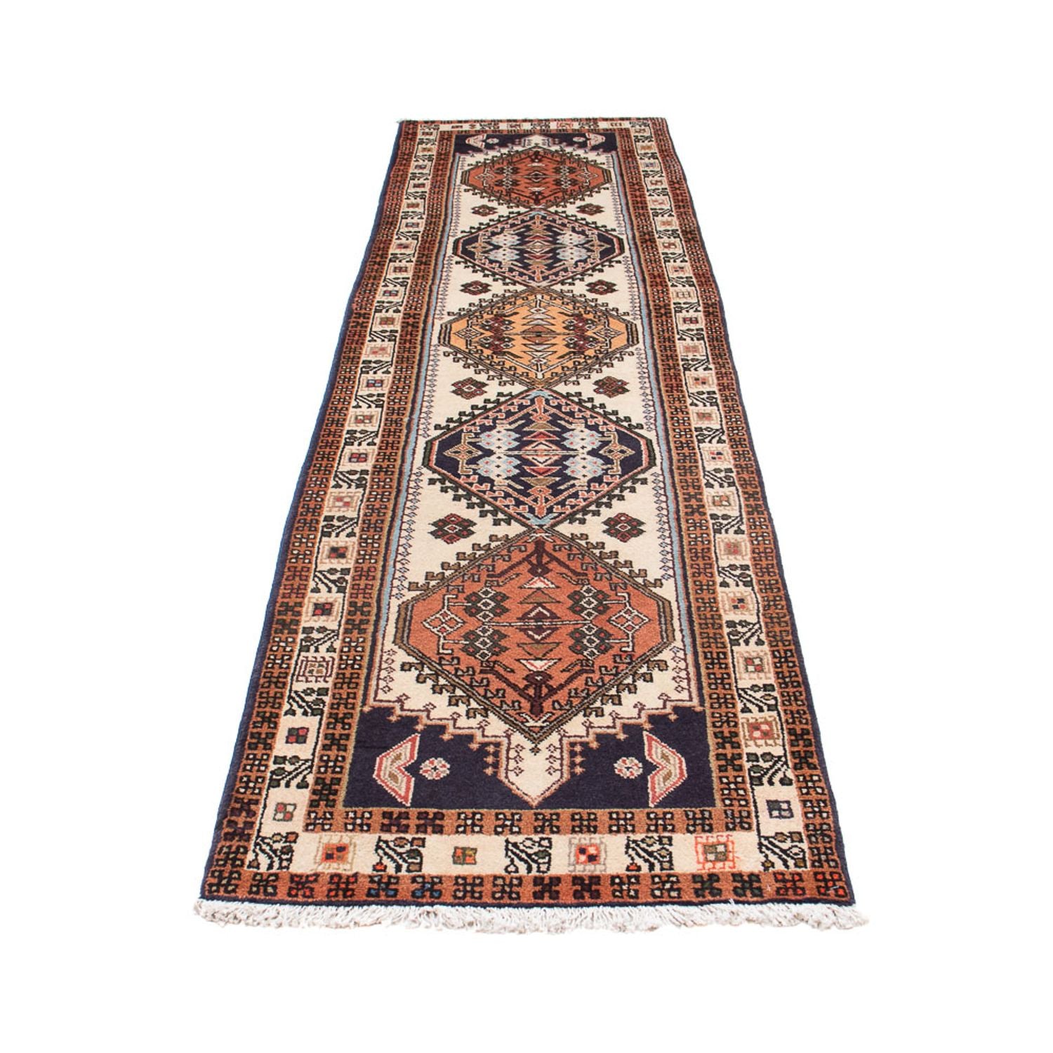 Alfombra de pasillo Alfombra persa - Nómada - 292 x 68 cm - beige