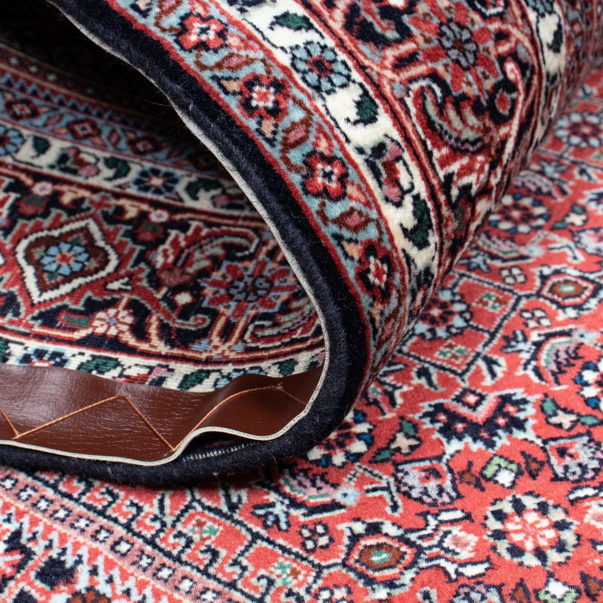 Alfombra persa - Bidjar - 204 x 131 cm - rojo claro