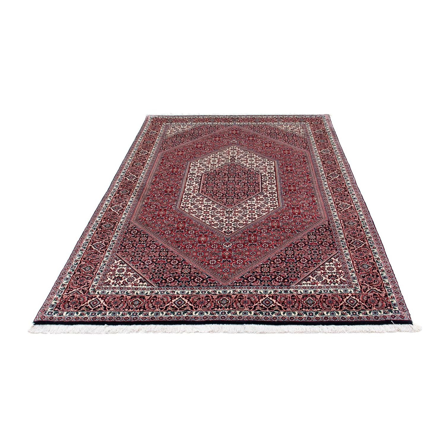 Alfombra persa - Bidjar - 204 x 131 cm - rojo claro