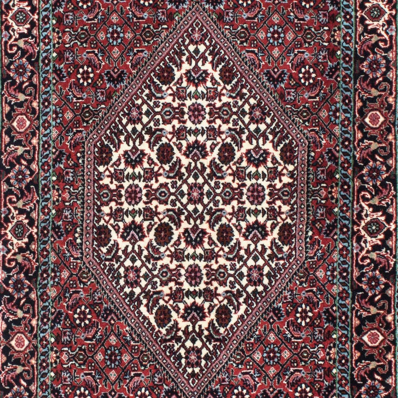 Alfombra de pasillo Alfombra persa - Bidjar - 212 x 73 cm - rojo