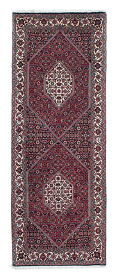 Alfombra de pasillo Alfombra persa - Bidjar - 208 x 75 cm - azul oscuro