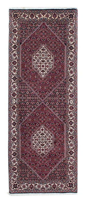 Alfombra de pasillo Alfombra persa - Bidjar - 208 x 75 cm - azul oscuro