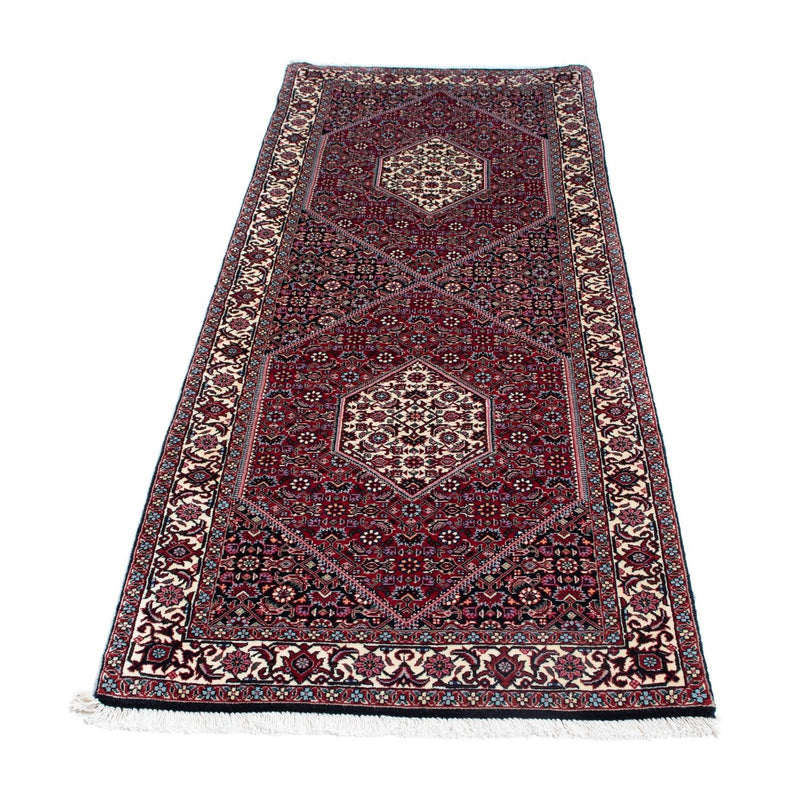 Alfombra de pasillo Alfombra persa - Bidjar - 208 x 75 cm - azul oscuro