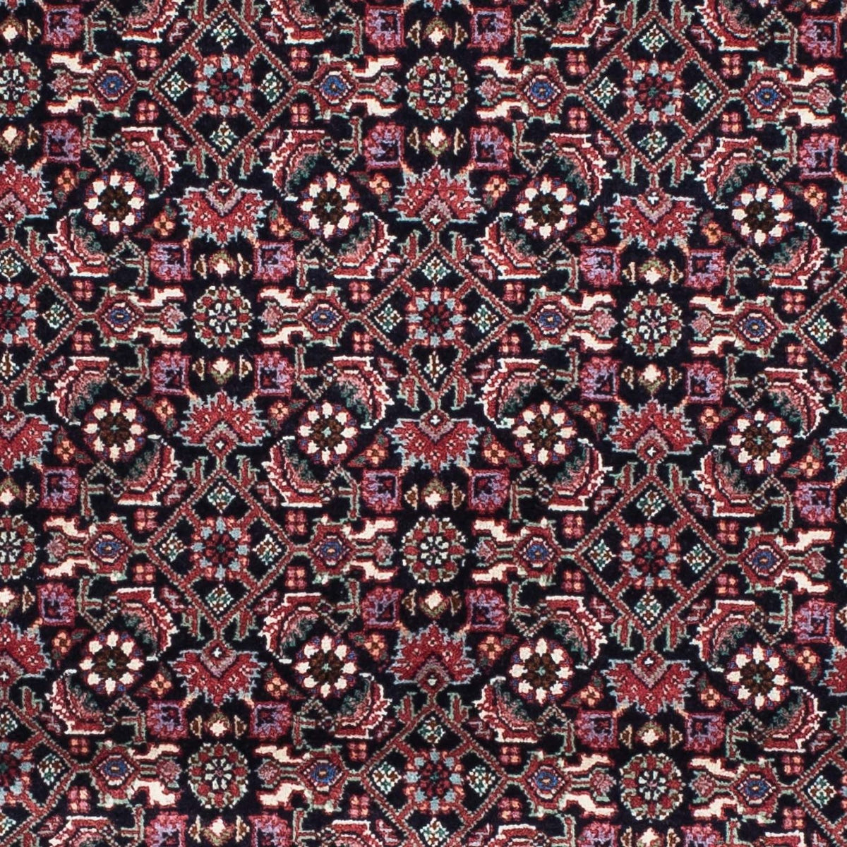 Alfombra de pasillo Alfombra persa - Bidjar - 200 x 74 cm - azul oscuro