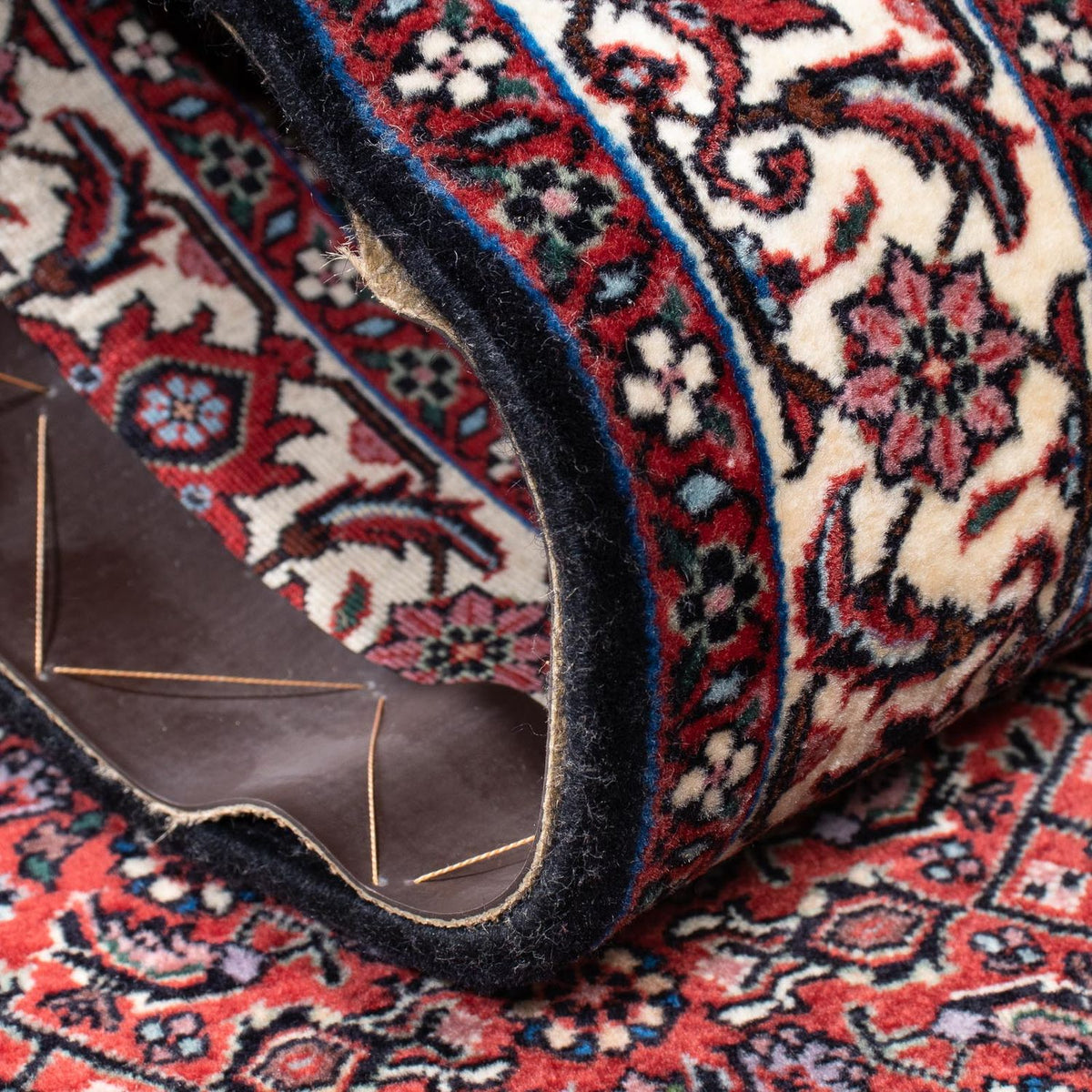 Alfombra de pasillo Alfombra persa - Bidjar - 200 x 74 cm - azul oscuro