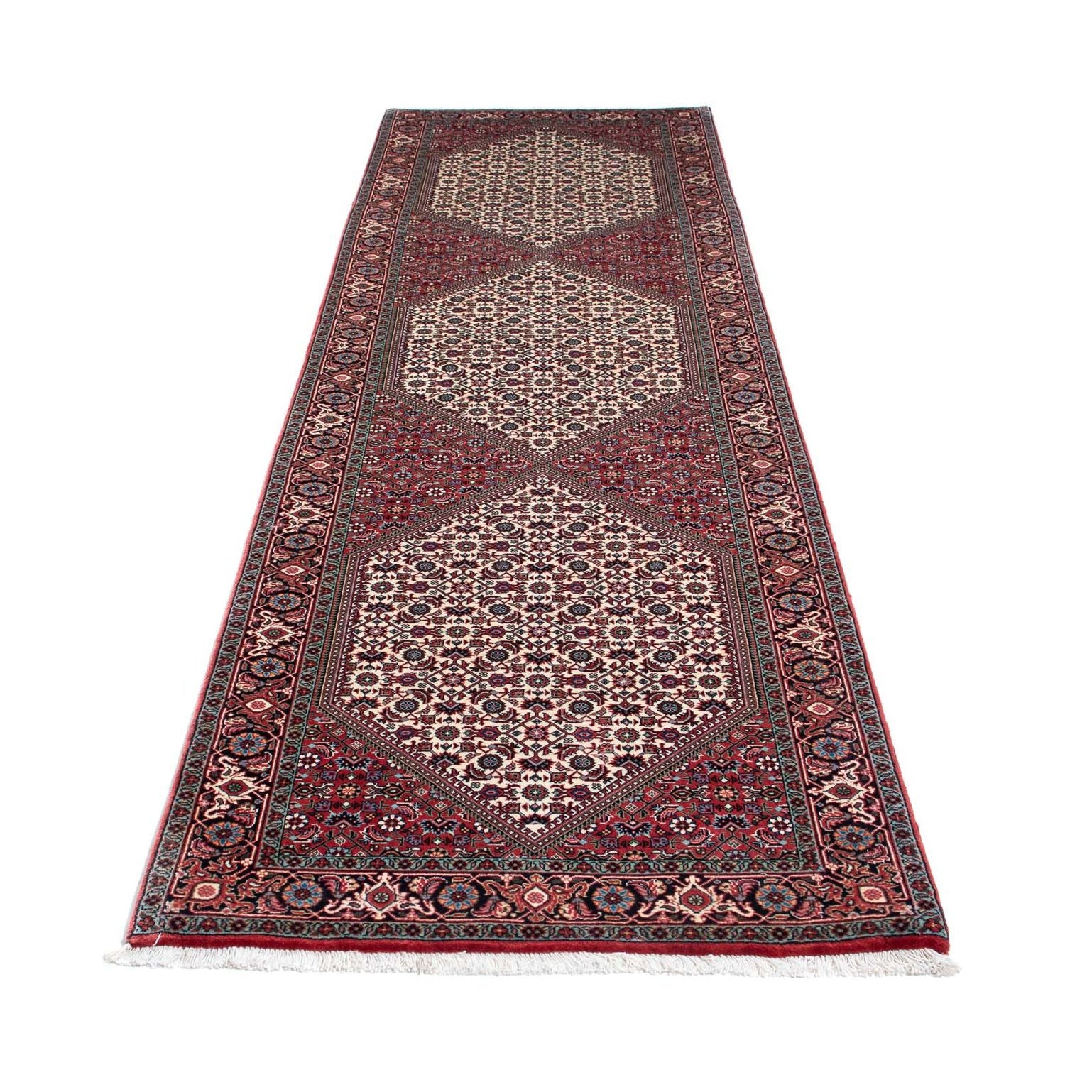 Alfombra de pasillo Alfombra persa - Bidjar - 305 x 84 cm - beige