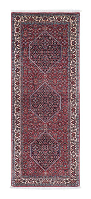 Alfombra de pasillo Alfombra persa - Bidjar - 196 x 72 cm - rojo