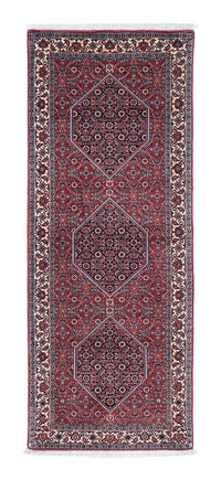 Alfombra de pasillo Alfombra persa - Bidjar - 196 x 72 cm - rojo