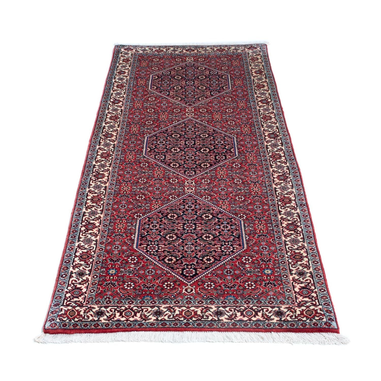 Alfombra de pasillo Alfombra persa - Bidjar - 196 x 72 cm - rojo