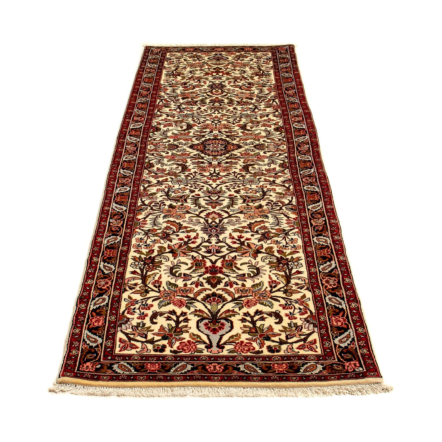 Alfombra de pasillo Alfombra persa - Bidjar - 290 x 78 cm - beige