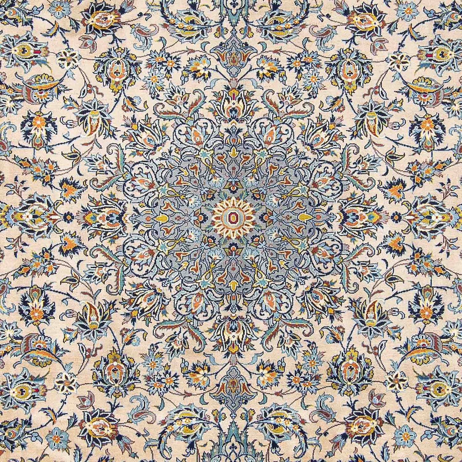 Alfombra persa - Keshan - 398 x 303 cm - beige