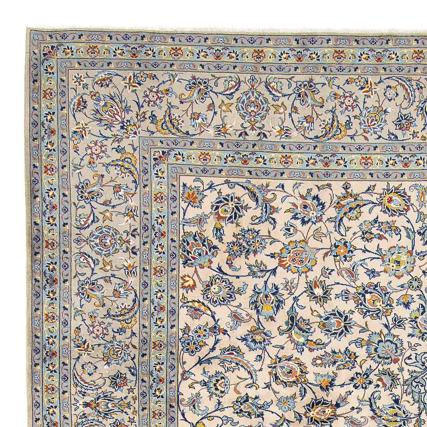 Alfombra persa - Keshan - 398 x 303 cm - beige