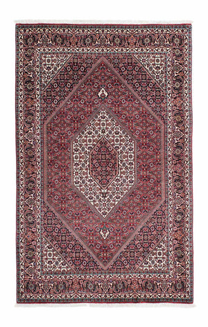 Alfombra persa - Bidjar - 208 x 132 cm - rojo claro