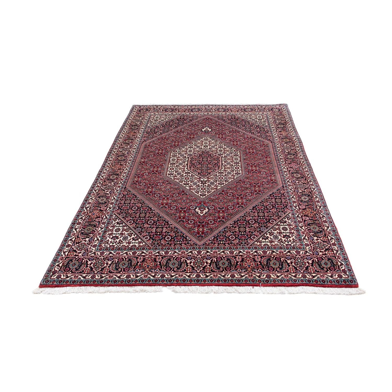 Alfombra persa - Bidjar - 208 x 132 cm - rojo claro
