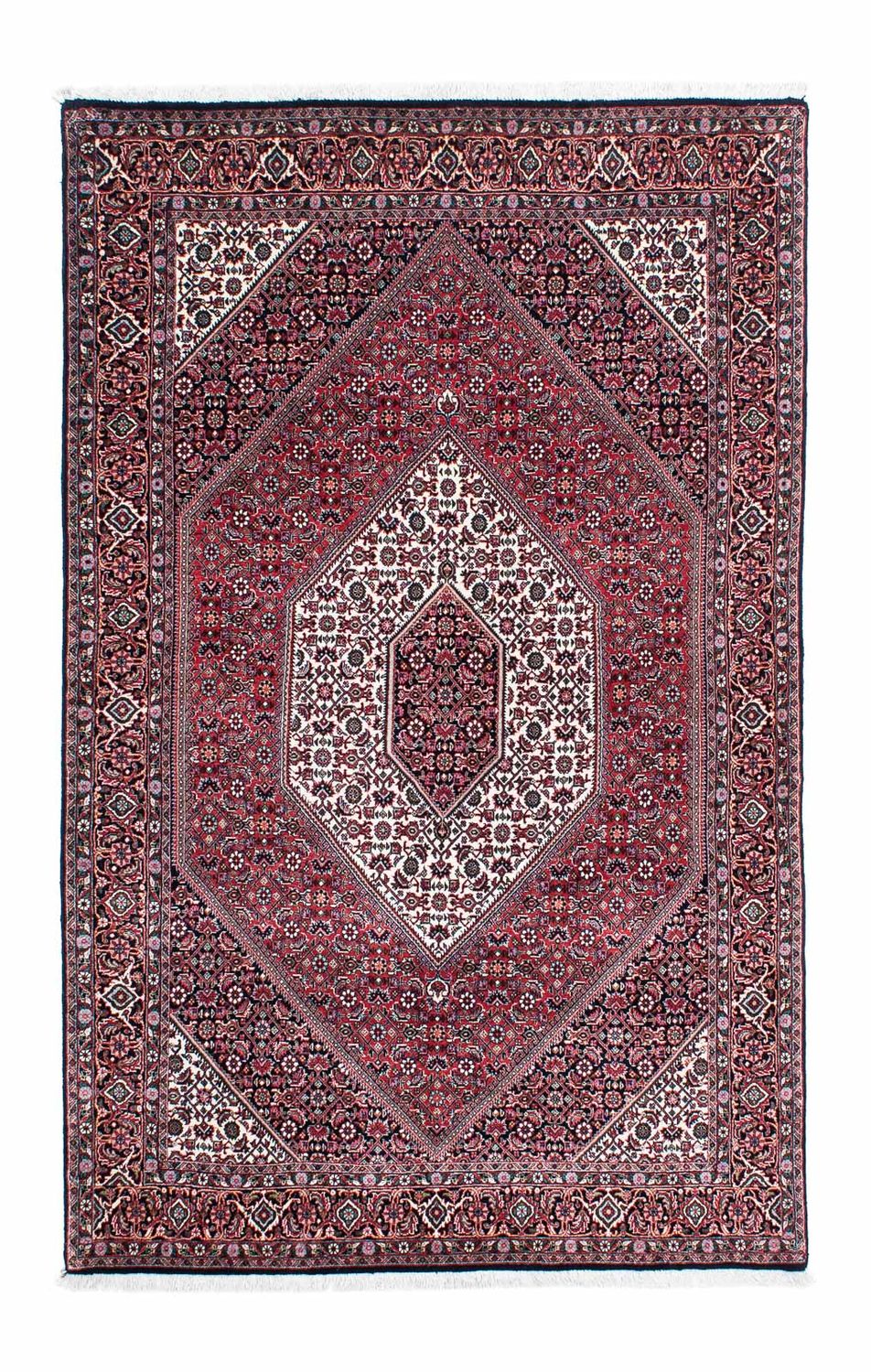 Alfombra persa - Bidjar - 203 x 127 cm - azul oscuro